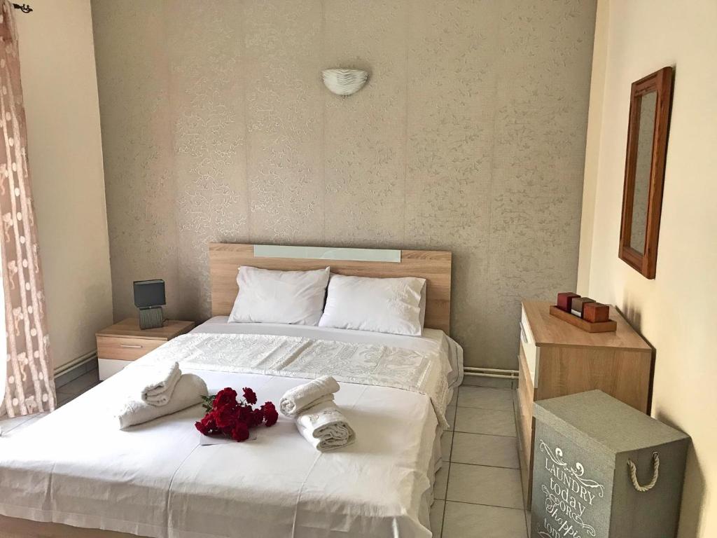 Postel nebo postele na pokoji v ubytování Anastasia’s Home
