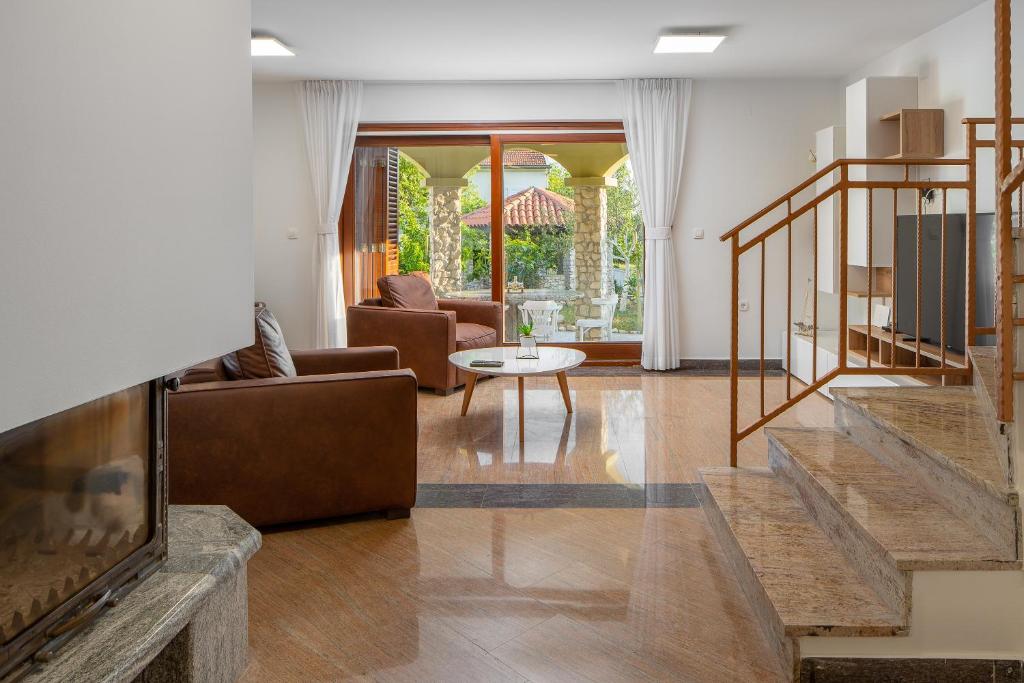 Posezení v ubytování Lusi house