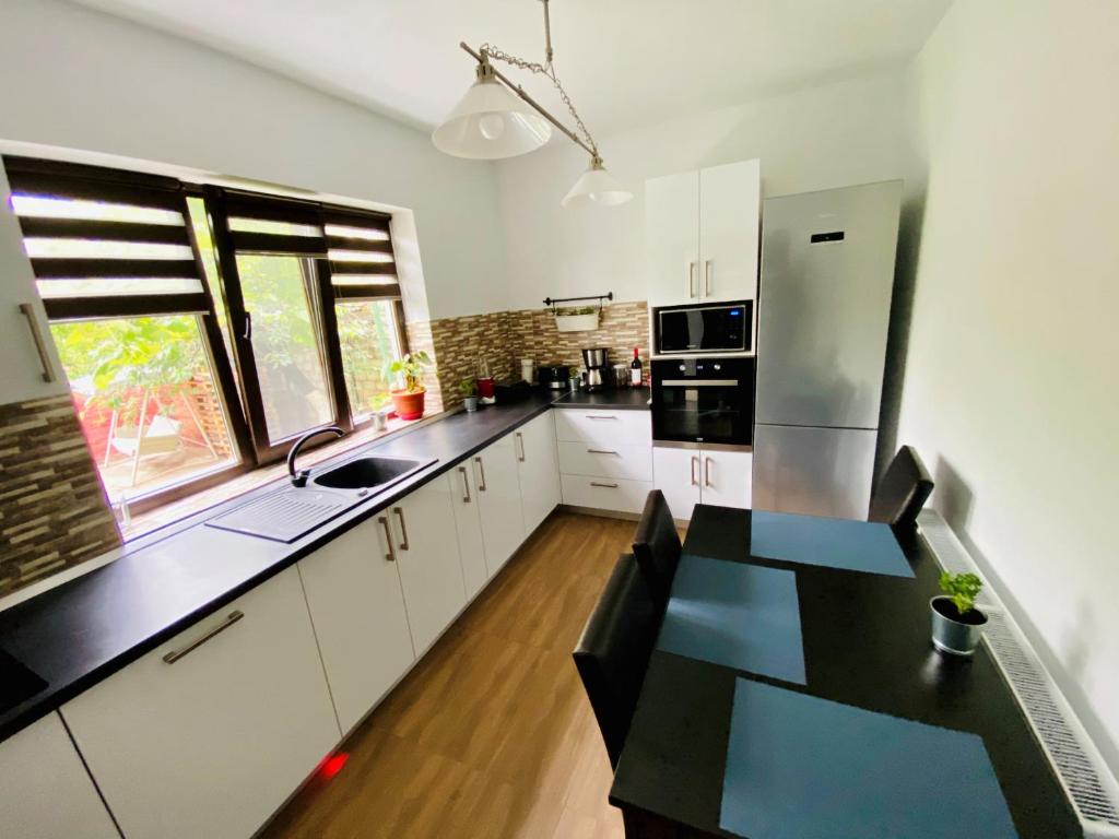 Kuchyň nebo kuchyňský kout v ubytování Holiday Home ESKU