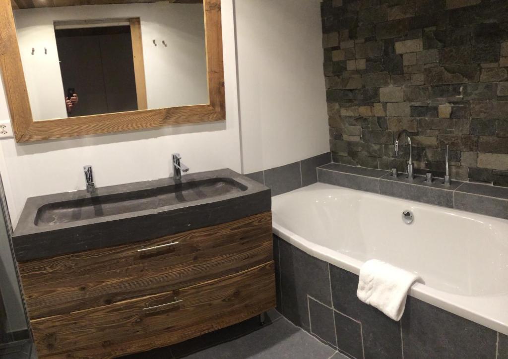 Een badkamer bij Chalet M