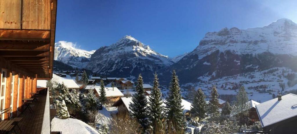 Een algemene foto van de bergen of uitzicht op de bergen vanuit het chalet