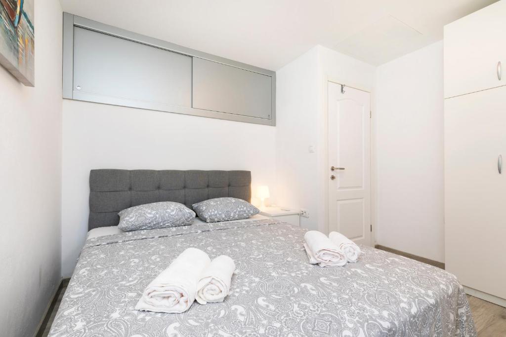 Posteľ alebo postele v izbe v ubytovaní Vacation house Orange