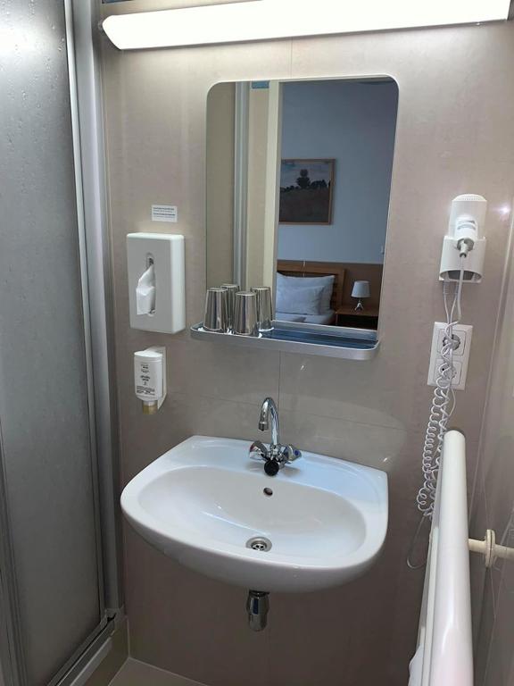 Koupelna v ubytování Hotel Donaustadt Kagran - at Metro U1
