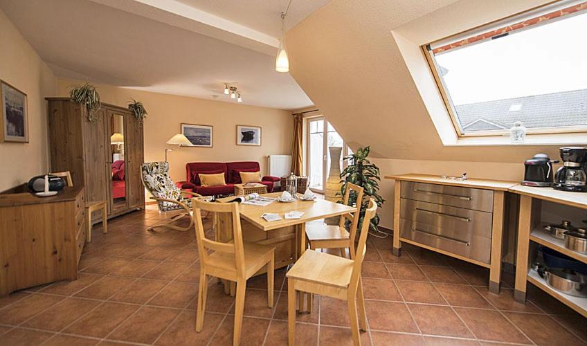 Køkken eller tekøkken på Ferienwohnung Strandperle