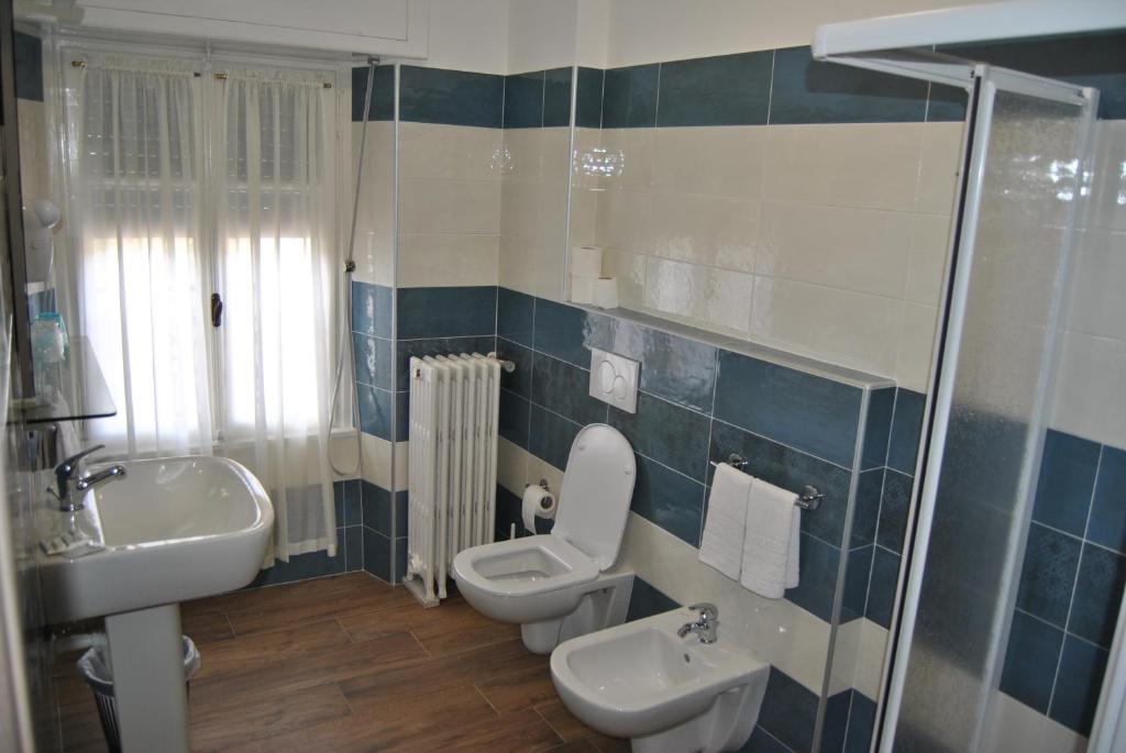 Koupelna v ubytování Hotel Villa Mon Toc