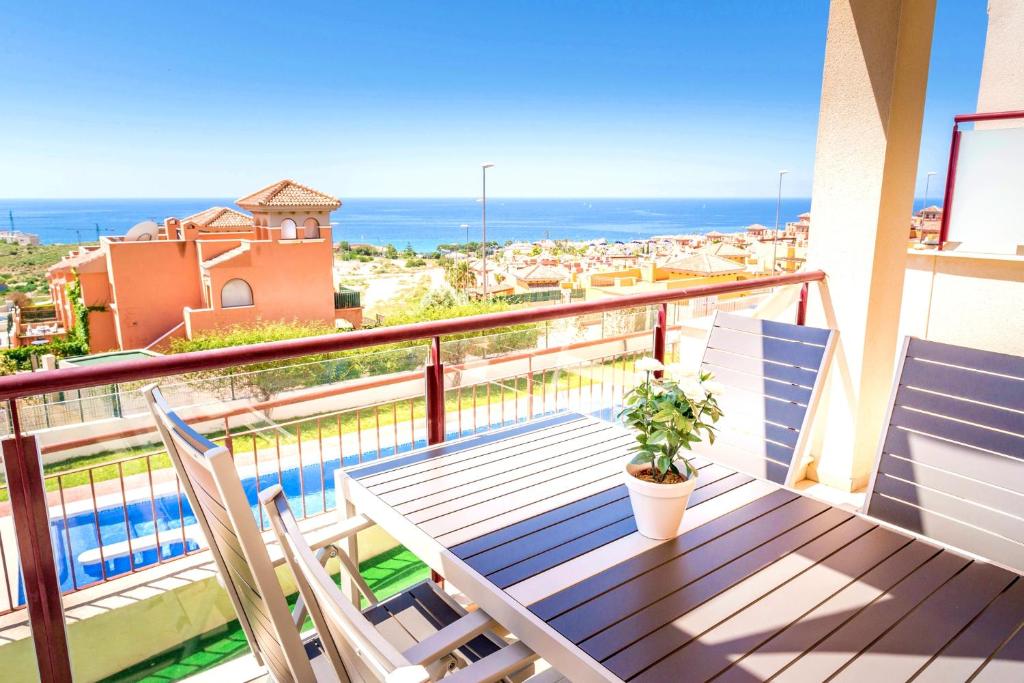 Μπαλκόνι ή βεράντα στο Sea view Mojon Hills