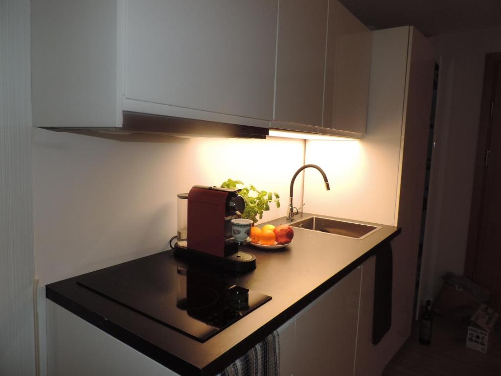 Kuchyňa alebo kuchynka v ubytovaní Apartament 514 Seaside z widokiem na morze