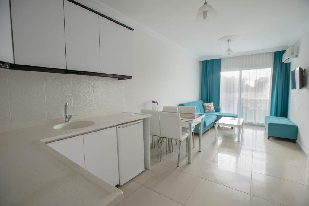 Kuchyň nebo kuchyňský kout v ubytování Antiocha Residence