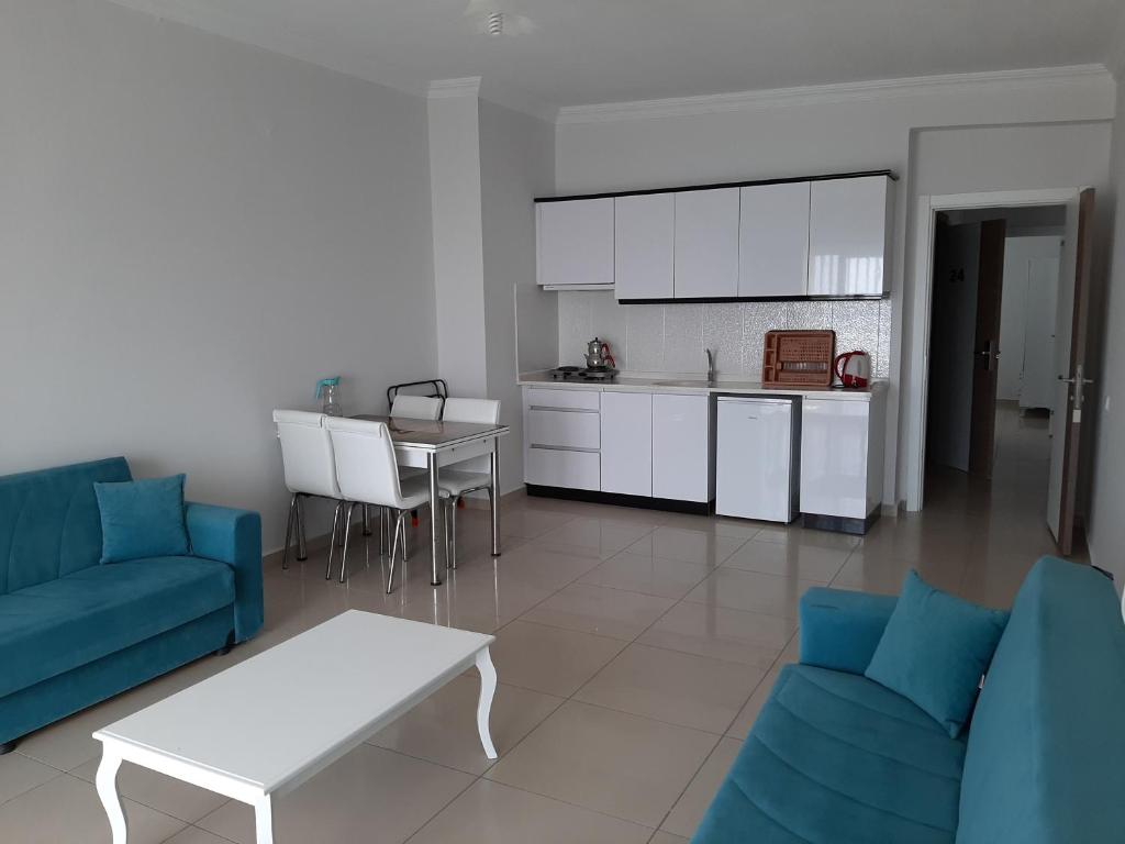 Kuchyň nebo kuchyňský kout v ubytování Antiocha Residence