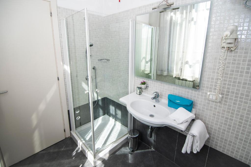 Koupelna v ubytování Hotel La Colonna