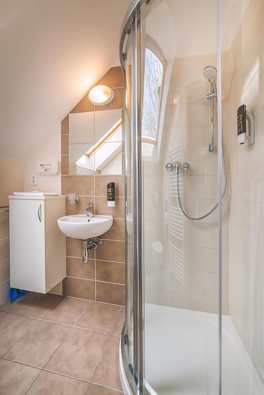 A bathroom at Apartmány Zaria