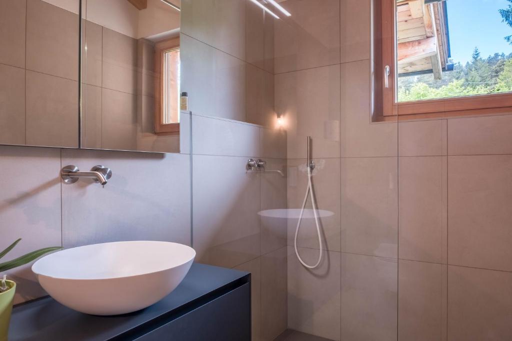 Koupelna v ubytování Haus Lichtenstern