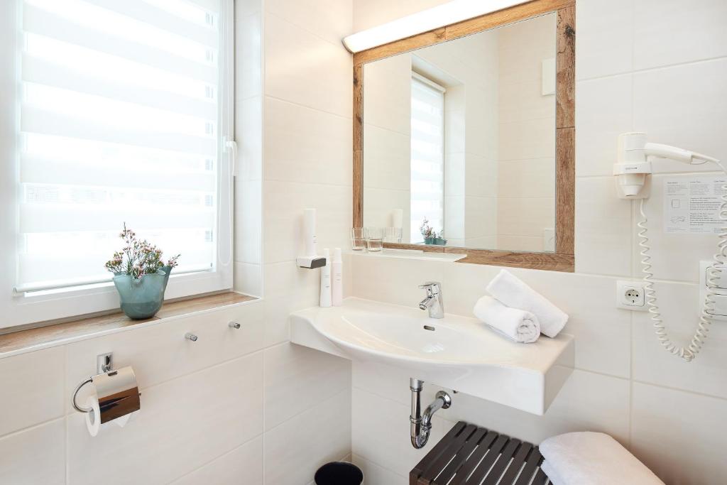 Koupelna v ubytování Hotel Kerschbaumer