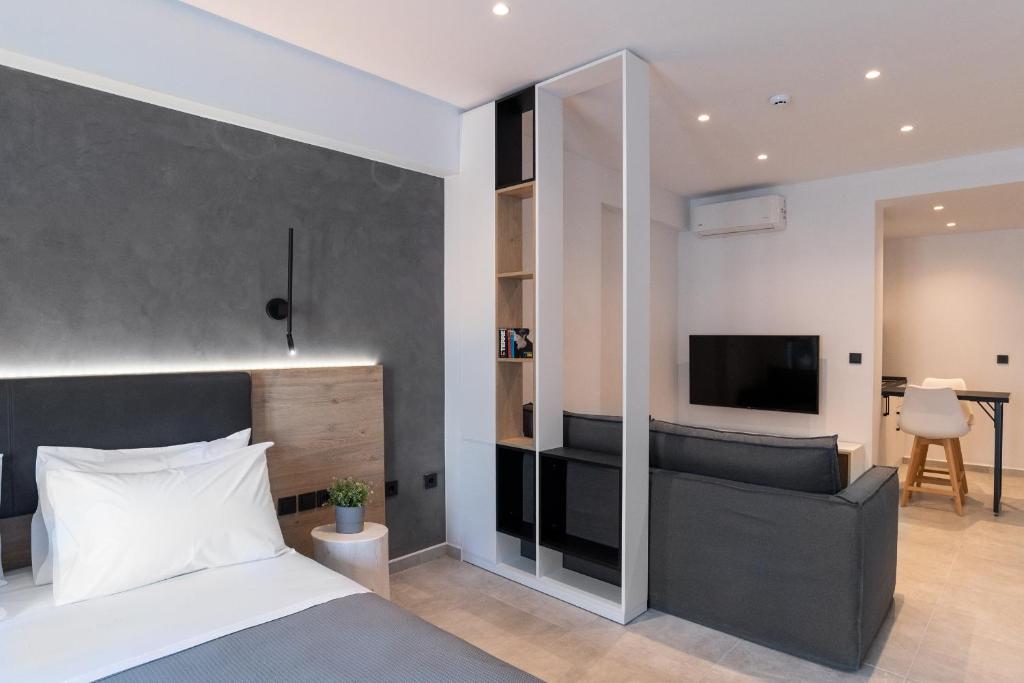 A television and/or entertainment centre at White 9