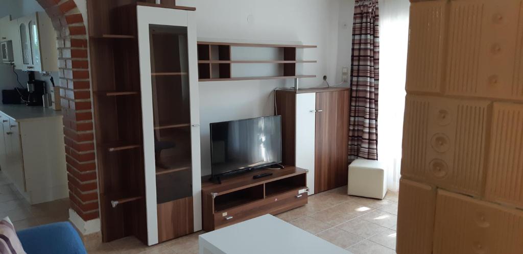 TV a/nebo společenská místnost v ubytování Jankó Apartman