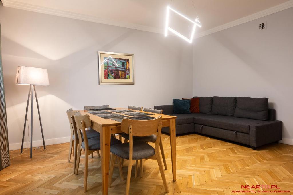 Posezení v ubytování Apartment Nearto Old Town Daszyńskiego street