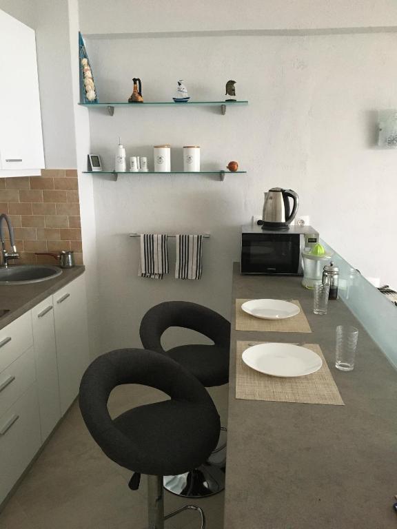 Kuchnia lub aneks kuchenny w obiekcie Sea view apartment