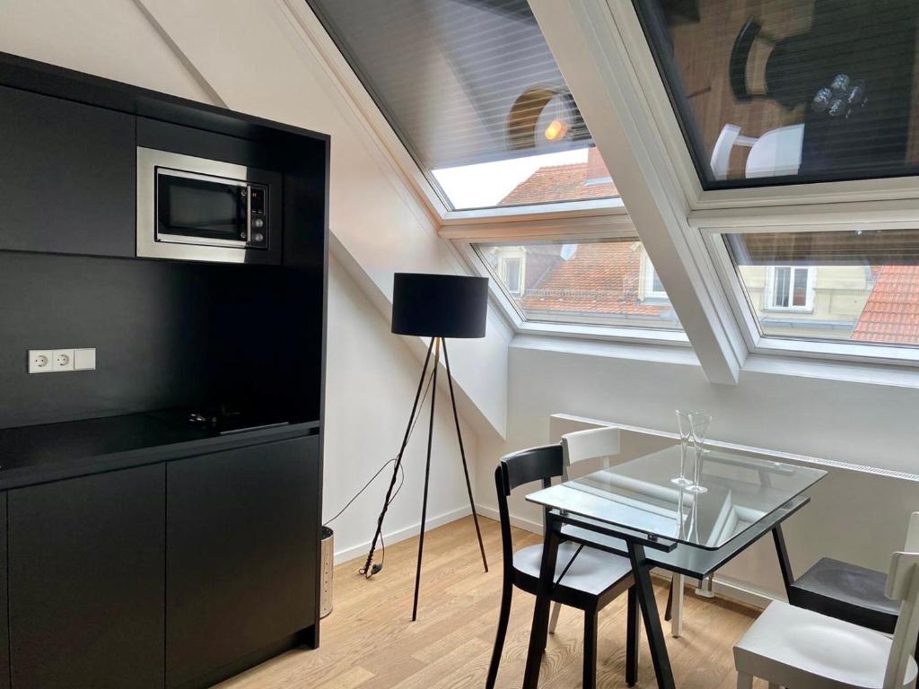 TV a/nebo společenská místnost v ubytování Blackhome Graz I contactless check-in