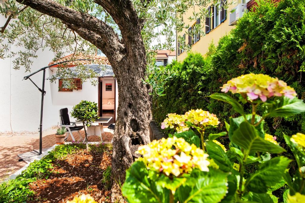 Zahrada ubytování Apartments Carmelo