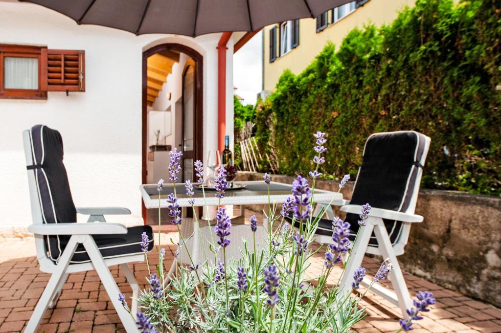 Zahrada ubytování Apartments Carmelo