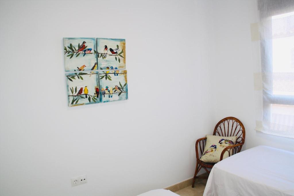 A bed or beds in a room at Nuevo apartamento en pleno centro
