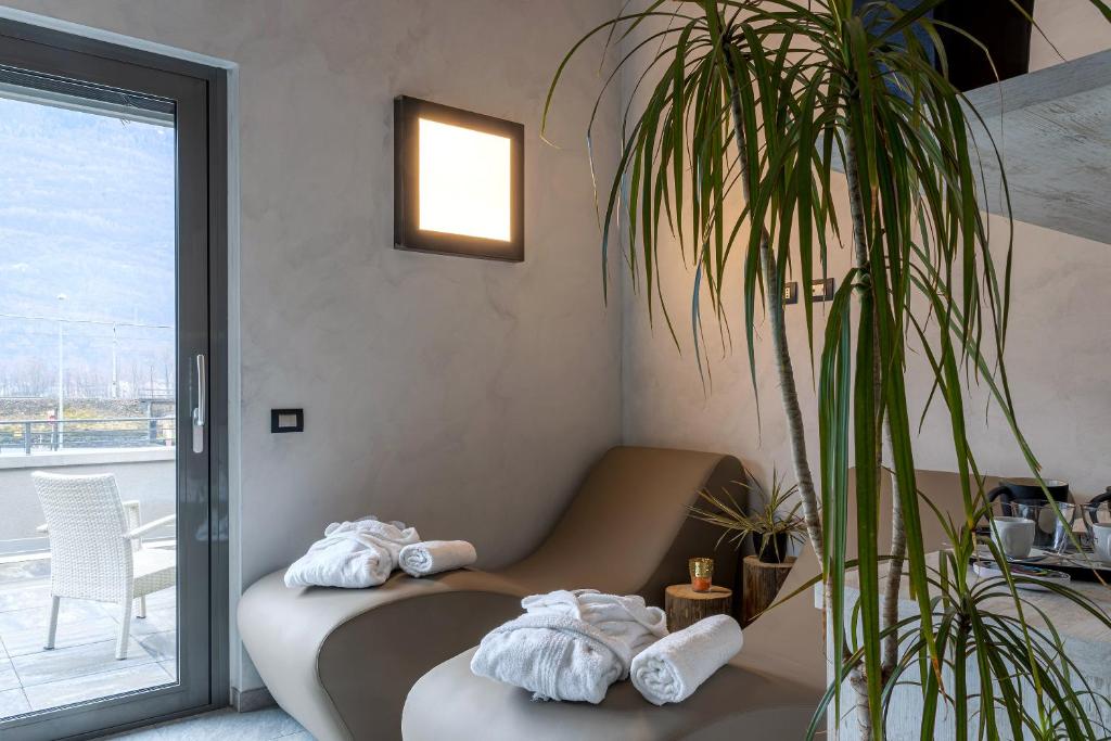 Posezení v ubytování Arbulé Agriturismo & Spa Valtellina