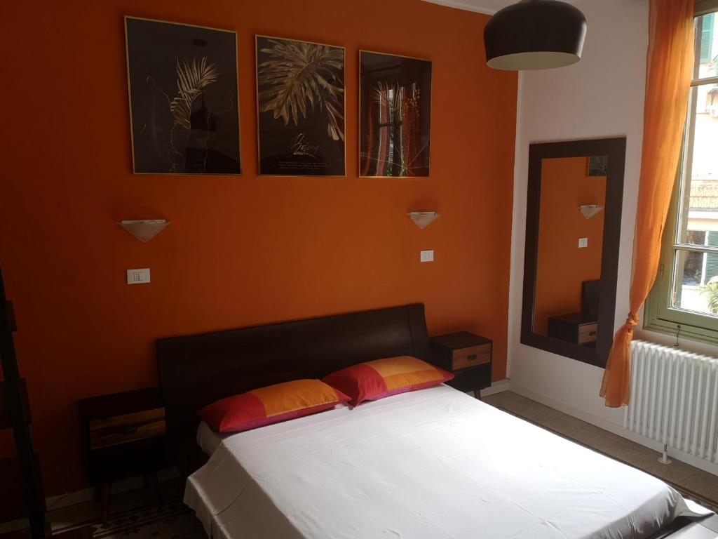 Letto o letti in una camera di Villa Corsini