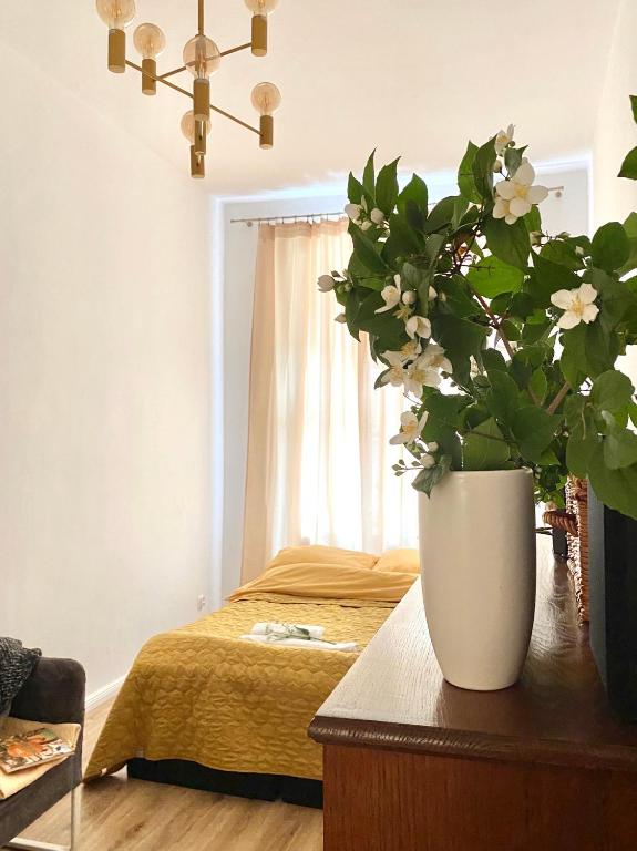 Posteľ alebo postele v izbe v ubytovaní Apartament Hygge Monte Cassino 4