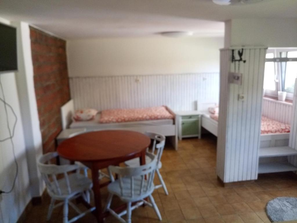 Postel nebo postele na pokoji v ubytování apartma "happy Scotts"