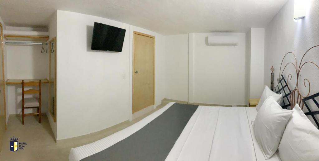 TV a/nebo společenská místnost v ubytování Hotel Real GDL