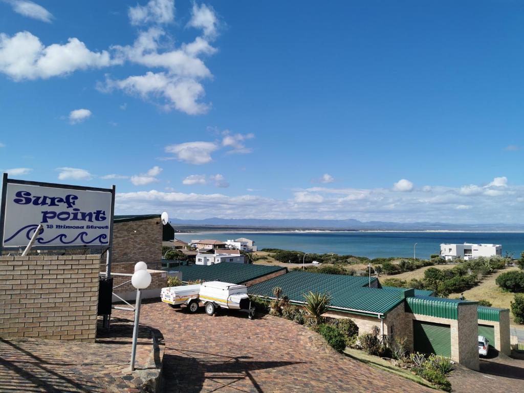 a view of the ocean from the roof of a surf point cafe at Surf Point 7 in Jeffreys Bay