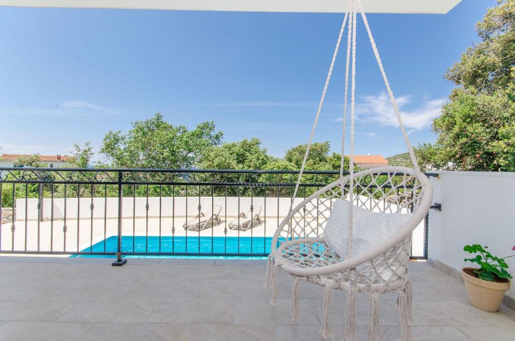 Balkon lub taras w obiekcie Villa Dupla Kanica