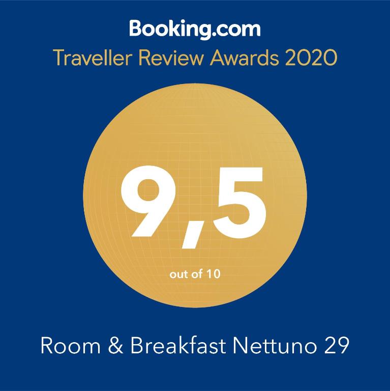 Certifikát, ocenenie alebo iný dokument vystavený v ubytovaní Room & Breakfast Nettuno 29