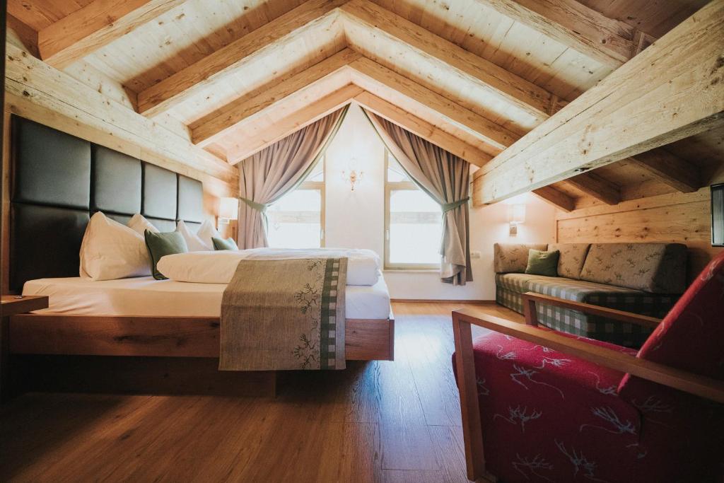 Ein Bett oder Betten in einem Zimmer der Unterkunft Chalet Wieshof