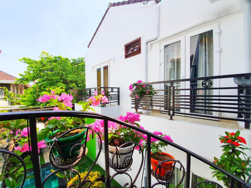 Balkón nebo terasa v ubytování Anh Family Homestay