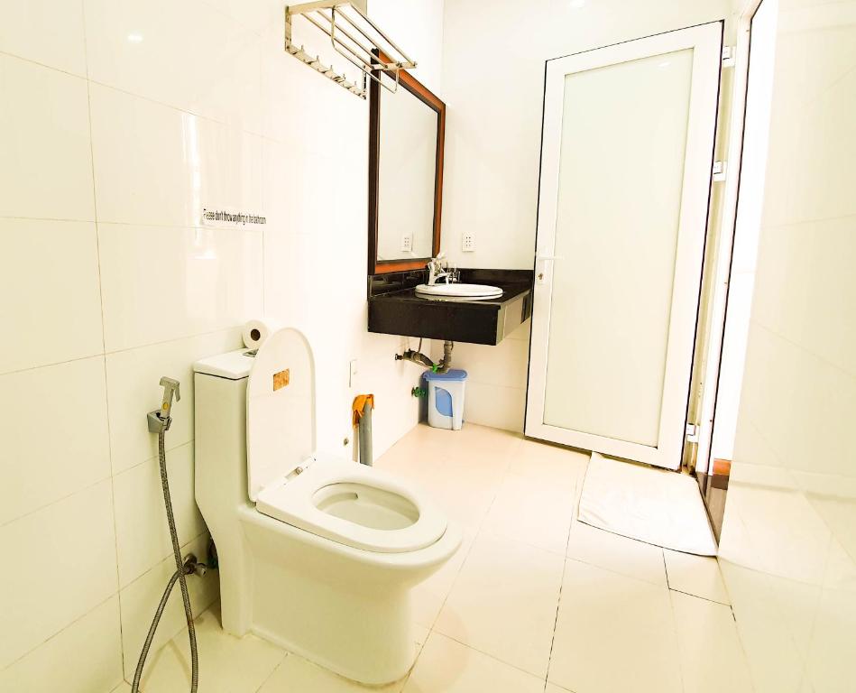 Koupelna v ubytování Anh Family Homestay