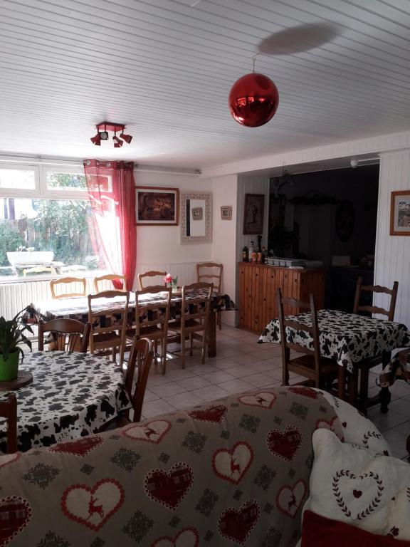 Posezení v ubytování Pension Saint Antoine