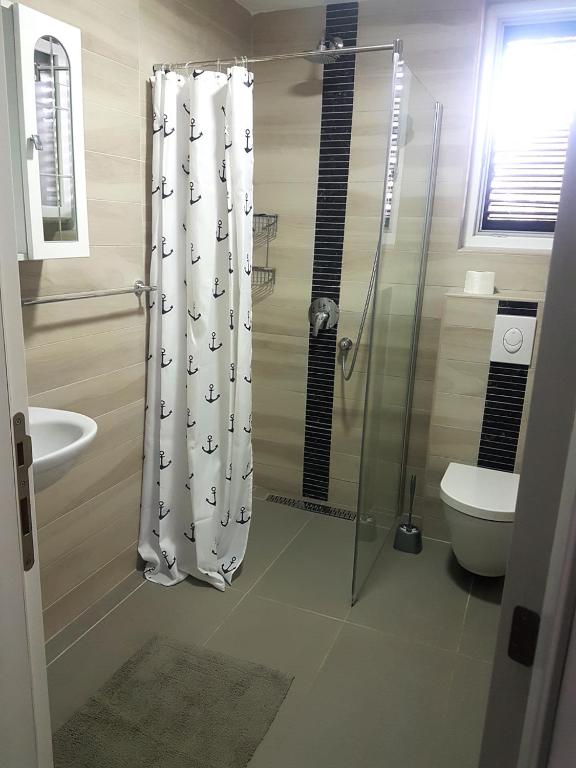 Koupelna v ubytování Villa Niva