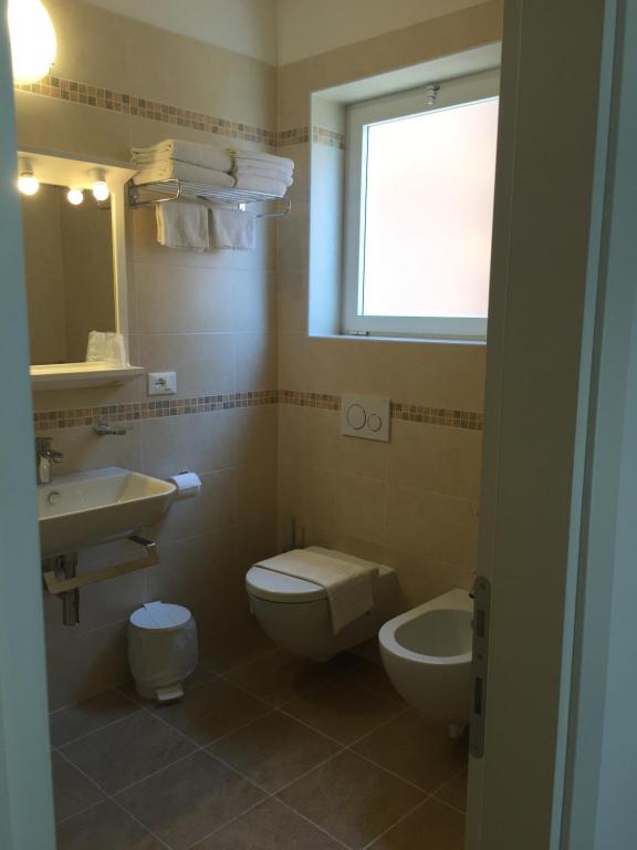 Koupelna v ubytování Hotel Erika