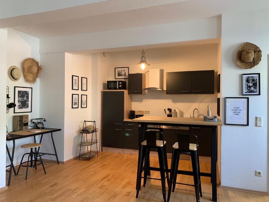 Kuchyň nebo kuchyňský kout v ubytování Sandra's Loft