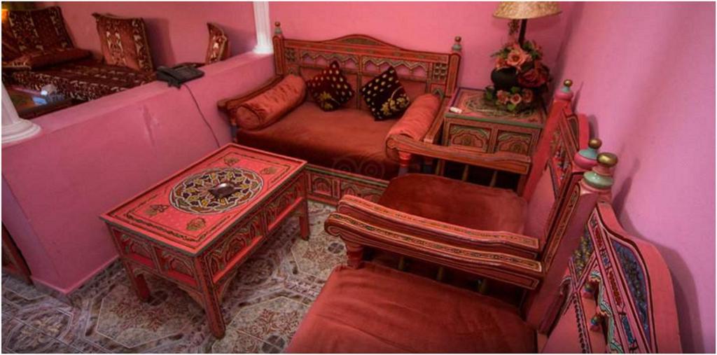 Posezení v ubytování Moroccan House