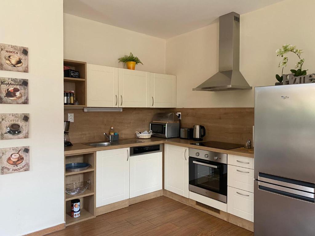 Kuchyň nebo kuchyňský kout v ubytování Kimy home