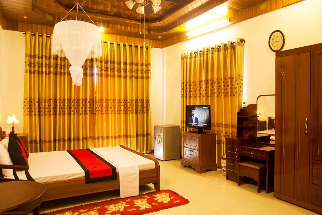 Postel nebo postele na pokoji v ubytování Hoa Mau Don Homestay