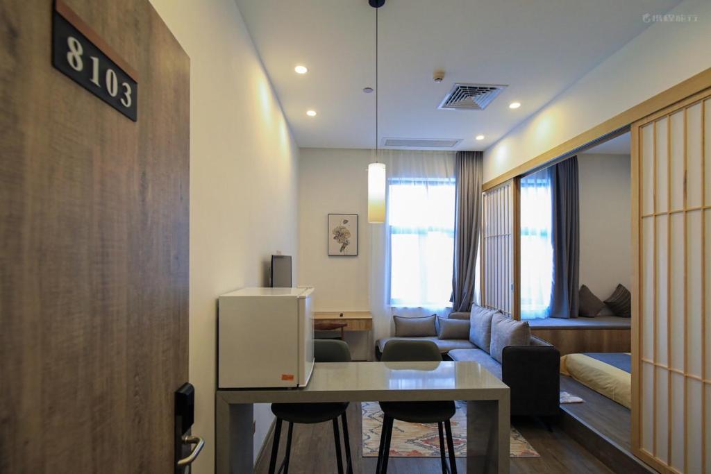 Posezení v ubytování Shenzhen Ruiya Japanese-style Hotel Huaqiang North