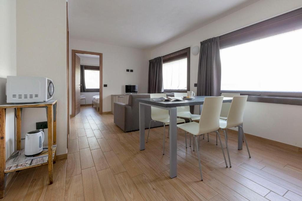 Kuchyň nebo kuchyňský kout v ubytování Residence Adele