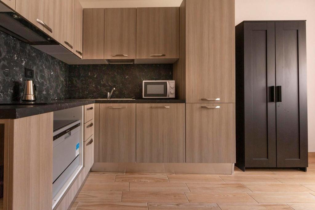 Kuchyň nebo kuchyňský kout v ubytování Residence Adele