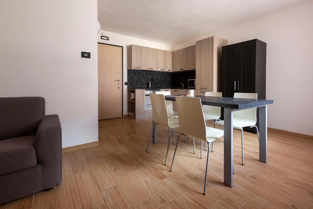 Kuchyň nebo kuchyňský kout v ubytování Residence Adele