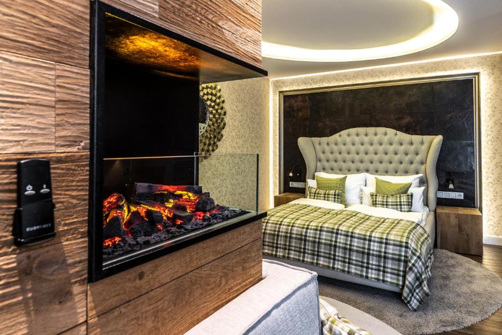 Postel nebo postele na pokoji v ubytování BLOCK Hotel & Living