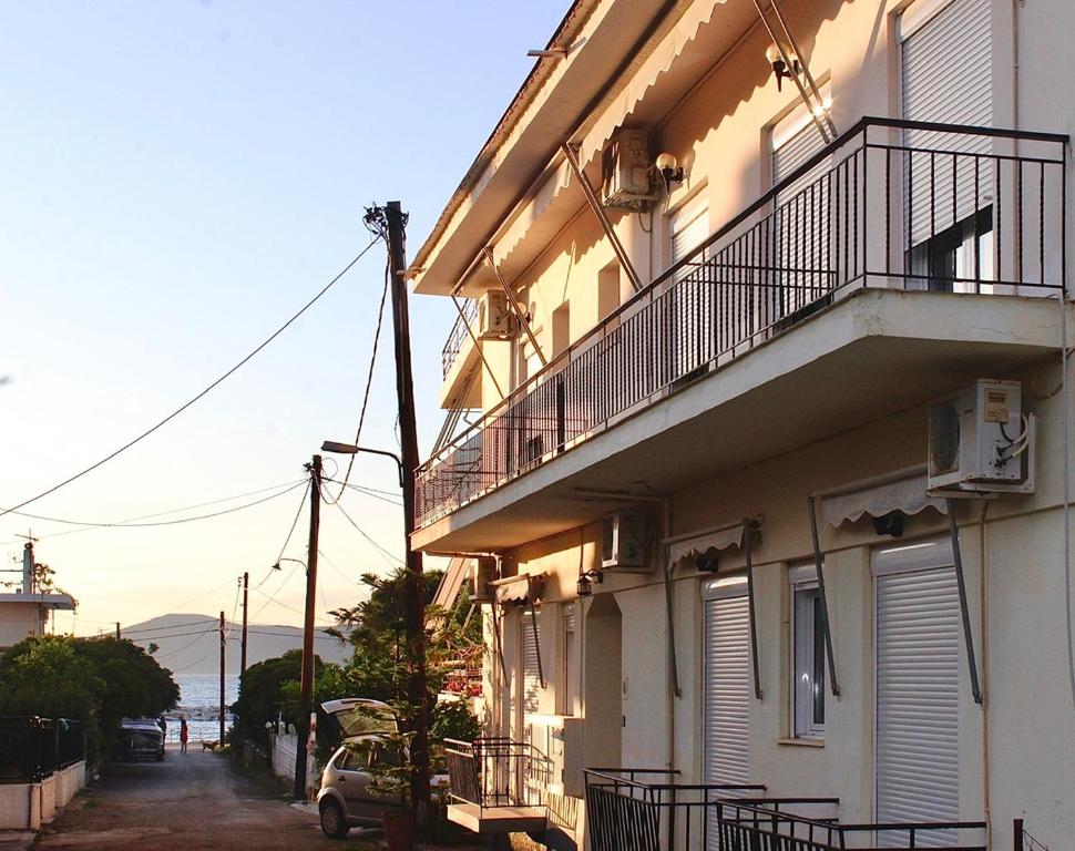 Budova, kde se aparthotel nachází
