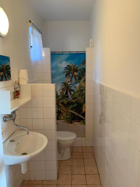 Koupelna v ubytování Apartman u Karla